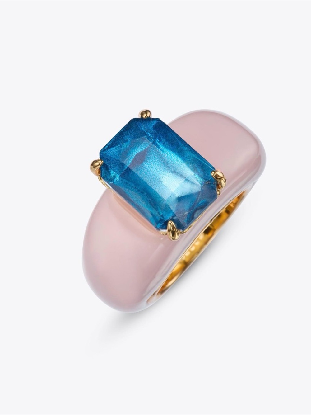 Kurt Geiger Emerald Cut Belgravia Ring